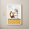 Wall-Mounted Cat Scratcher with Braided Cotton Rope