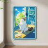 Wall-Mounted Cat Scratcher with Braided Cotton Rope