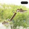 Window-Mounted Cat Climbing System with Perches and Scratching Posts