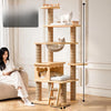 Solid Wood Cat Tree for Climbing, Perching & Resting