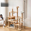 Solid Wood Cat Tree for Climbing, Perching & Resting