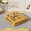 Interactive Cat Activity Toy with Scratch Pad and Bell Maze