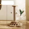 4-in-1 Cat Scratching Post with Sisal Mat and Interactive Toy