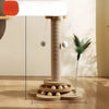 4-in-1 Cat Scratching Post with Sisal Mat and Interactive Toy