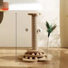 4-in-1 Cat Scratching Post with Sisal Mat and Interactive Toy