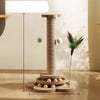 4-in-1 Cat Scratching Post with Sisal Mat and Interactive Toy