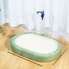 4-in-1 Cat Scratching Post with Sisal Mat and Interactive Toy
