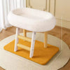 Large Oval Sisal Cat Tree with Integrated Scratcher and Bed