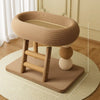 Large Oval Sisal Cat Tree with Integrated Scratcher and Bed