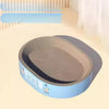 Oval Corrugated Cardboard Cat Scratcher Bed