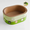 Oval Corrugated Cardboard Cat Scratcher Bed