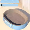 Oval Corrugated Cardboard Cat Scratcher Bed