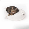 Semi-Enclosed Washable Cat Bed for Year-Round Use