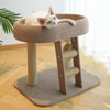 Low-Profile Cat Tree with Cat Bed and Sisal Scratcher