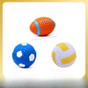 Squeaky Vinyl Dog Toy Balls for Small and Medium Dogs