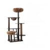 Rubberwood Cat Tree with Hideaway Bed for Multiple Cats