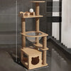 Wooden Space Capsule Cat Tree with Scratching Post