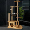 Wooden Space Capsule Cat Tree with Scratching Post