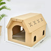 Corrugated Cardboard Cat Scratcher House