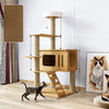 Cat Tree with Scratching Posts and a Hideaway