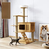 Cat Tree with Scratching Posts and a Hideaway