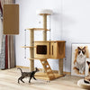 Cat Tree with Scratching Posts and a Hideaway