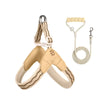 Y-Shaped Nylon Dog Harness and Leash
