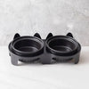 Ceramic Double Pet Bowls with Elevated Stand