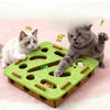 Interactive Plush Cat Toy with Three Bells