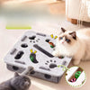 Interactive Plush Cat Toy with Three Bells