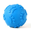 Paw Print Squeaky Ball Dog Toy