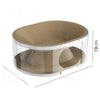 2-in-1 Corrugated Cardboard Cat Scratcher Bed with Tunnel