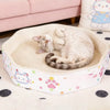 Petal-Style Corrugated Cardboard Cat Scratcher Bed