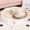 Petal-Style Corrugated Cardboard Cat Scratcher Bed
