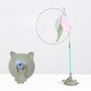 Suction Cup Cat Teaser Toy with Long Wand