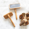 Wooden Air-Cushioned Pin Brush for Cats & Dogs