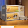 Multi-Level Cat Condo with Integrated Litter Box