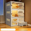 Multi-Level Cat Condo with Integrated Litter Box