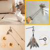 Interactive Feather Cat Toy Wand - p-00053