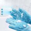 Thickened Pet Bathing Gloves, Extra Large - p-00356