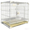 Stackable Metal Dog Crate with Sliding Door for Small and Medium Dogs