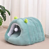Semi-Enclosed Tunnel Fleece Cat Bed
