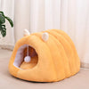 Semi-Enclosed Tunnel Fleece Cat Bed