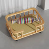 Elevated Solid Wood Pet Bed for Cats and Small Dogs