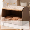 Enclosed Pet Bed for Cats and Dogs with Removable Cover