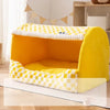 Enclosed Pet Bed for Cats and Dogs with Removable Cover