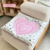 Heart-Patterned Gel Pet Mat for Dogs and Cats