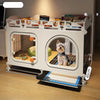 Indoor Pet Crate with Separate Toilet Tray