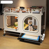 Indoor Pet Crate with Separate Toilet Tray