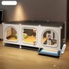 Indoor Pet Crate with Separate Toilet Tray